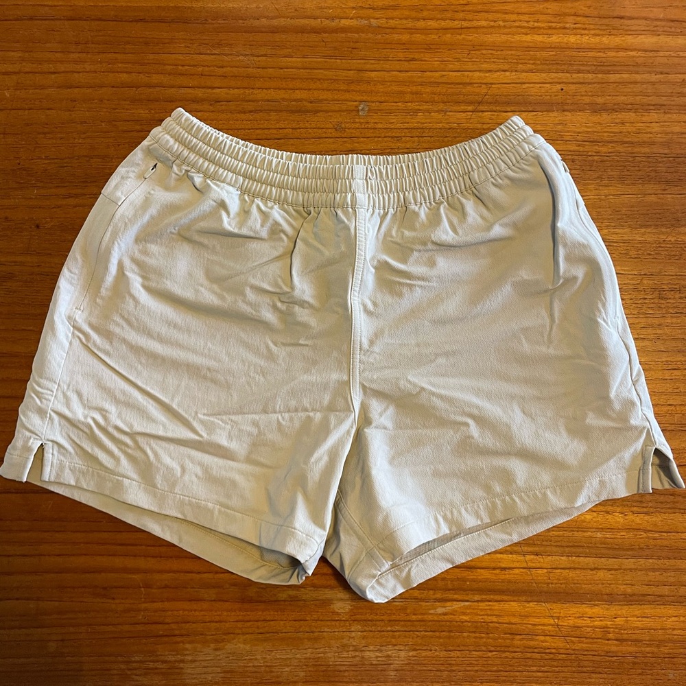 Outdoor Voices Women's Light Tan Athletic Shorts